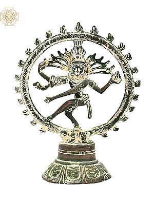 5" Lord Shiva as Nataraja Brass Statue | Handmade | Made In India