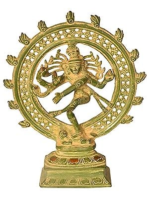 9" Lord Shiva as Nataraja In Brass | Handmade | Made In India