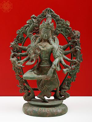 12" Dancing Shiva In Brass | Handmade | Made In India