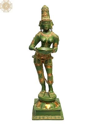 Large Size Deepalakshmi in Brass