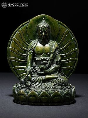 5" Medicine Buddha Statue in Brass | Handmade | Made in India