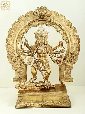 Exotic India Diosa Durga   Estatua de latón 