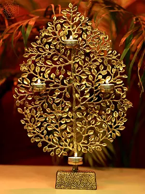 Tree of Life with Four Wax Diyas Holder