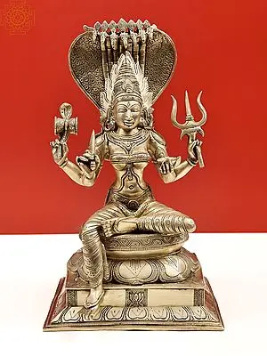 18" Goddess Mariamman (South Indian Durga) In Brass | Handmade | Made In India