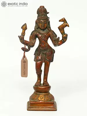 6.5" Lord Pashupatinath Brass Statue | Handmade | Made in India