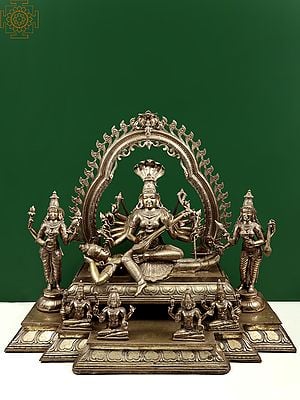 36" Sri Maha Shodashi, the goddess of Universal Energy | Handmade | Madhuchista Vidhana (Lost-Wax) | Panchaloha Bronze from Swamimalai