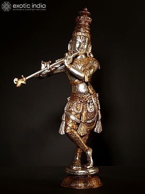 23" Shri Krishna Playing His Flute | Murlimanohar | Handmade