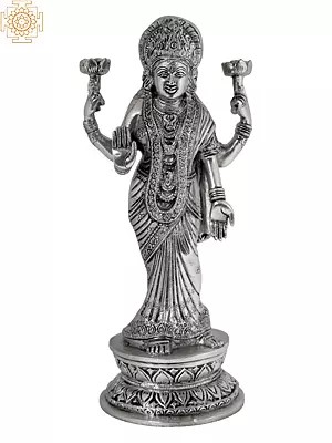 11" Brass Lakshmi Idol | Handmade | Made In India