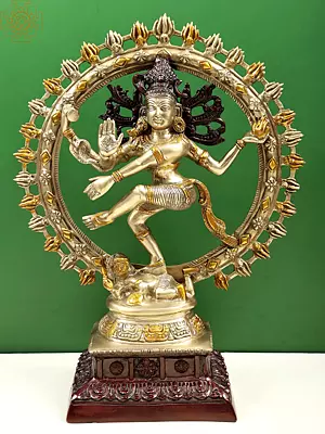 22" Lord Shiva As Nataraja In Brass | Handmade | Made In India