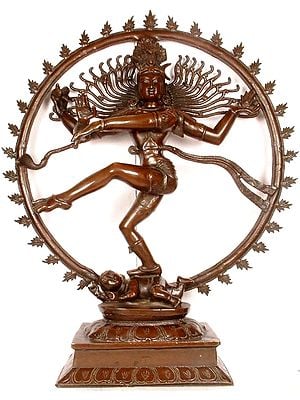 33" Large Size Nataraja In Brass | Handmade | Made In India