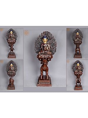 29" Set of Five Pancha Buddha From Nepal