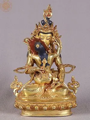 Vajrasattva and Consort Copper Statue (9")