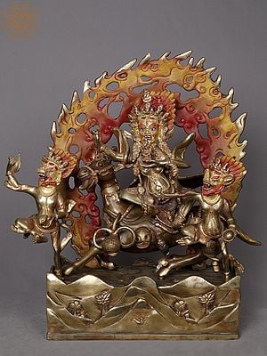 16" Choskamuni Copper Statue from Nepal | Buddhist Deity Idols