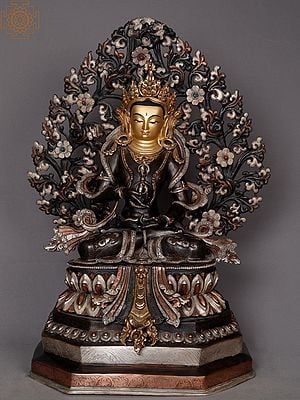 23" Tibetan Buddhist Deity Vajrasattva From Nepal