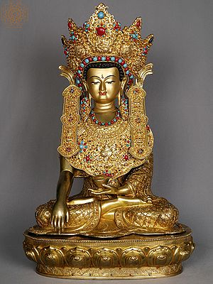 Two Feet High Shakyamuni Buddha From Nepal