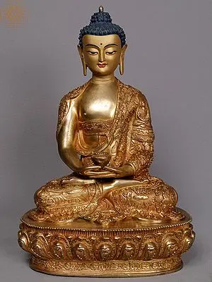Golden Amitabha Buddha Sculpture, Nepal
