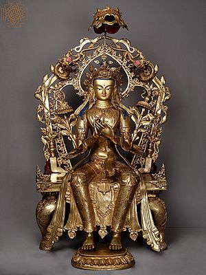 3 Feet Large Maitreya Buddha From Nepal