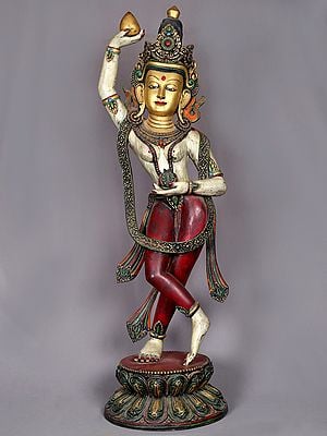 40" Large Wooden Lokeshvara (Chintamani)