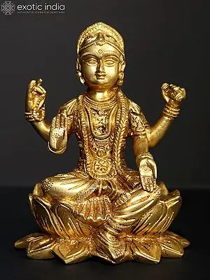 6" Hindu Goddess Balambika (Bala Tripurasundari) | Brass Statue