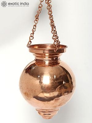 Hanging Shirodhara Pot In Copper | Made In India