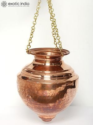 Shivling Abhishek Kalash | Hanging Patra -  Copper