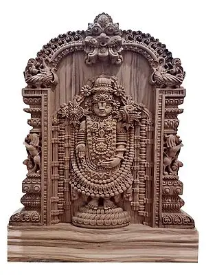 Wooden Balaji Wall Hanging Panel