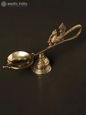 9" Handheld Designer Ritual Lamp with Bell