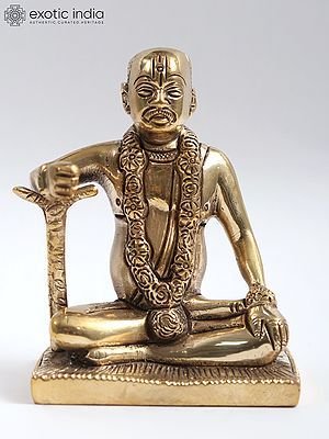 3" Small Brass Hindu Saint (Sadhu)