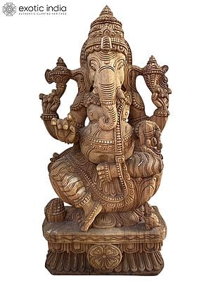 24" Kamalasana Lord Ganesha Idol
