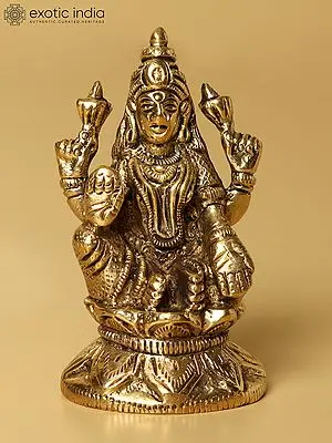 2" Small Blessing Goddess Lakshmi Brass Statue