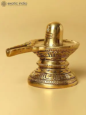 2" Small Shivalinga Brass Statue