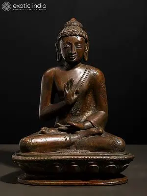 11" Amoghasiddhi Buddha Bronze Statue