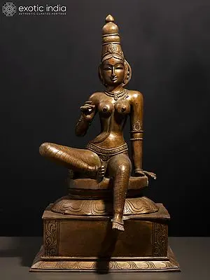 22" Goddess Bhogashakti (Parvati) Bronze Statue
