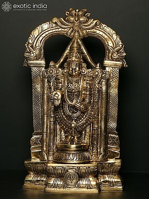 19" Tirupati Balaji (Venkateshvara) | Brass Statue