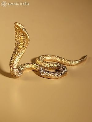 3" Small Brass Serpent Figurine