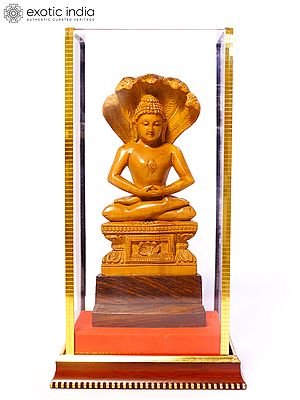 7" Muchalinda Buddha | Sandalwood Carved Statue