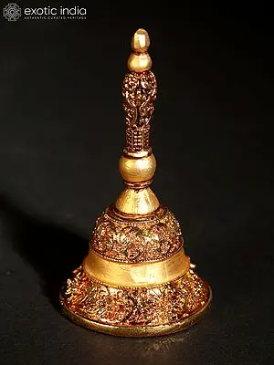 3" Handheld Bell | 24 Karat Gold Coated Copper