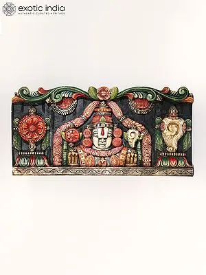 24" Tirupati Balaji Bust (Lord Venkateshwara) | Statue Plus Wall Hanging