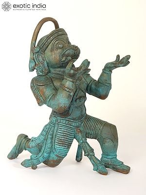 9" Ram Bhakta Hanuman | Bronze Statue