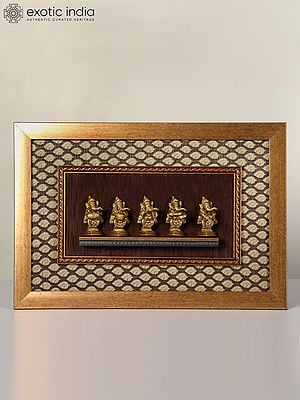 19" Framed Musical Lord Ganesha | Wall Hanging