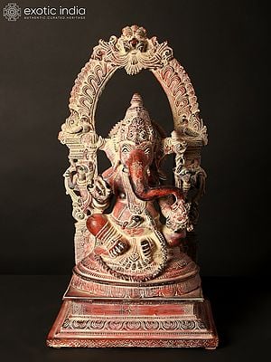 16" Brass Idol Of The Invincible Lord Ganesha