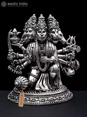 Brass Superfine Statue of Panchamukhi Hanuman