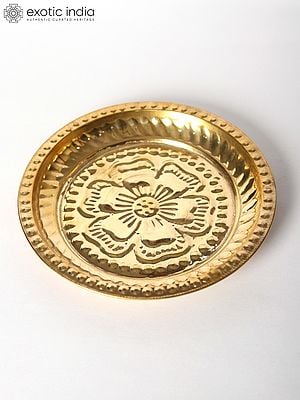 5" Small Ritual Plate in Brass