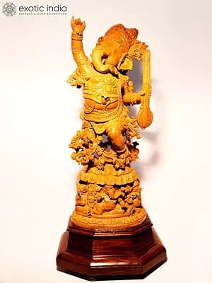 24" Attractive Dancing Ganesha Statue With Sitar
