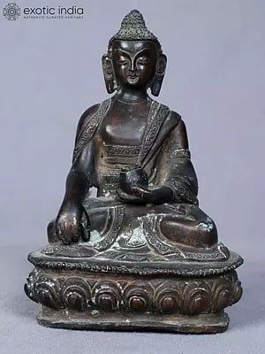 5" Small Shakyamuni Buddha | Copper Statue | From Nepal
