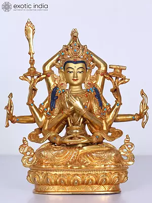 9" Manjushri Copper Statue from Nepal
