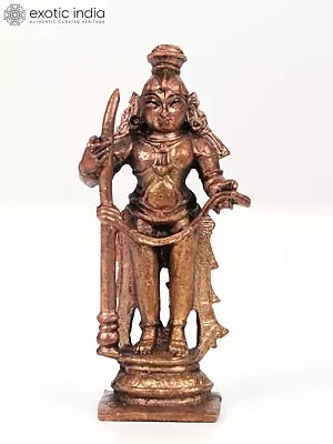 3" Small Udupi Krishna | Copper Statue