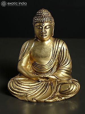 Brass Buddha Statue Large, 63 Cm Big Brass Earth Touching Buddha Idol With  Stonework. Buddhist Temple Yoga Studio Meditation Room Decor. -  Canada
