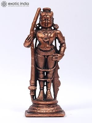 5" Small Udupi Krishna | Copper Statue