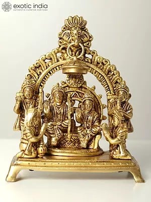 7" Complete Ram Darbar Idol | Handmade Brass Statue